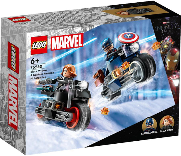 LEGO Marvel 76260 Motocykle Czarnej Wdowy i Kapitana Ameryki - 1144501 - zdjęcie 3